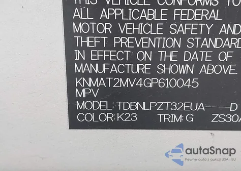 2016 Nissan Rogue S from USA, damaged, VIN KNMAT2MV4GP610045